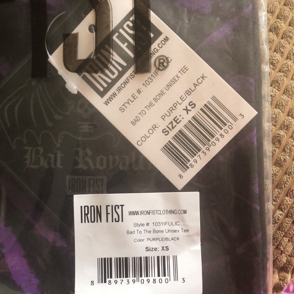 Iron Fist X Bat Royalty Bad to the Bone Unisex Tee - Picture 6 of 15